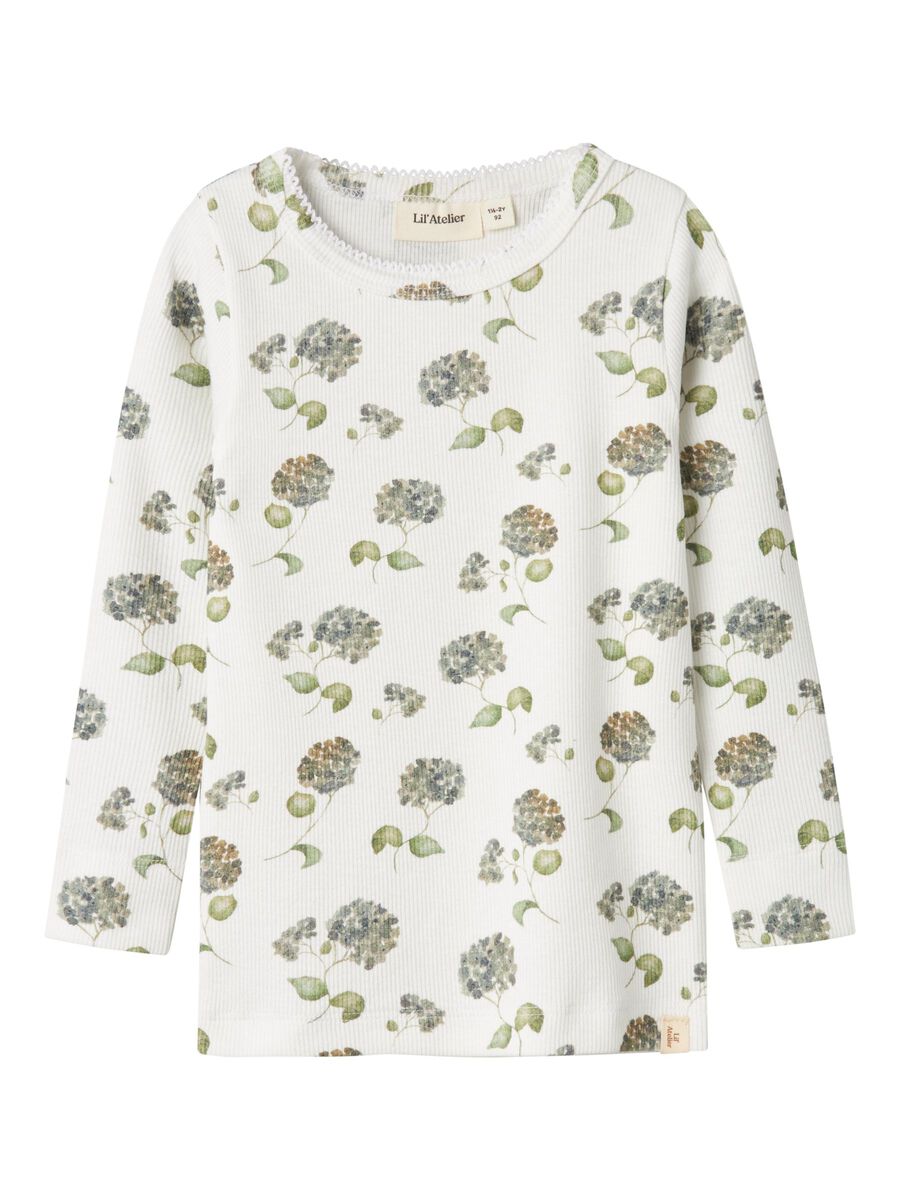 SLIM FIT TOP MET LANGE MOUWEN