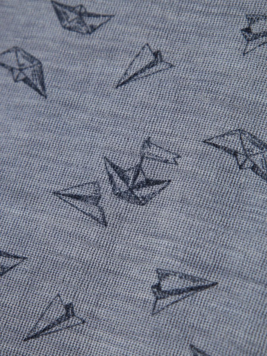 MERINO WOL TOP MET LANGE MOUWEN