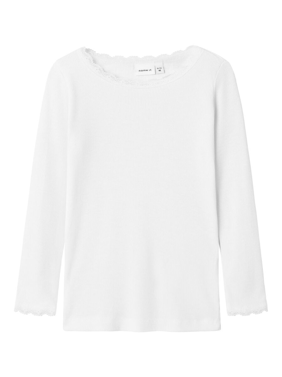 SLIM FIT TOP MET LANGE MOUWEN