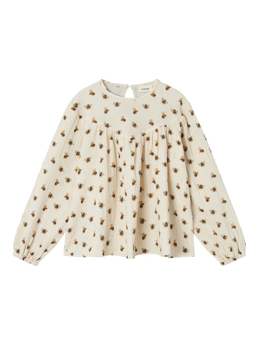 LOOSE FIT TOP MET LANGE MOUWEN