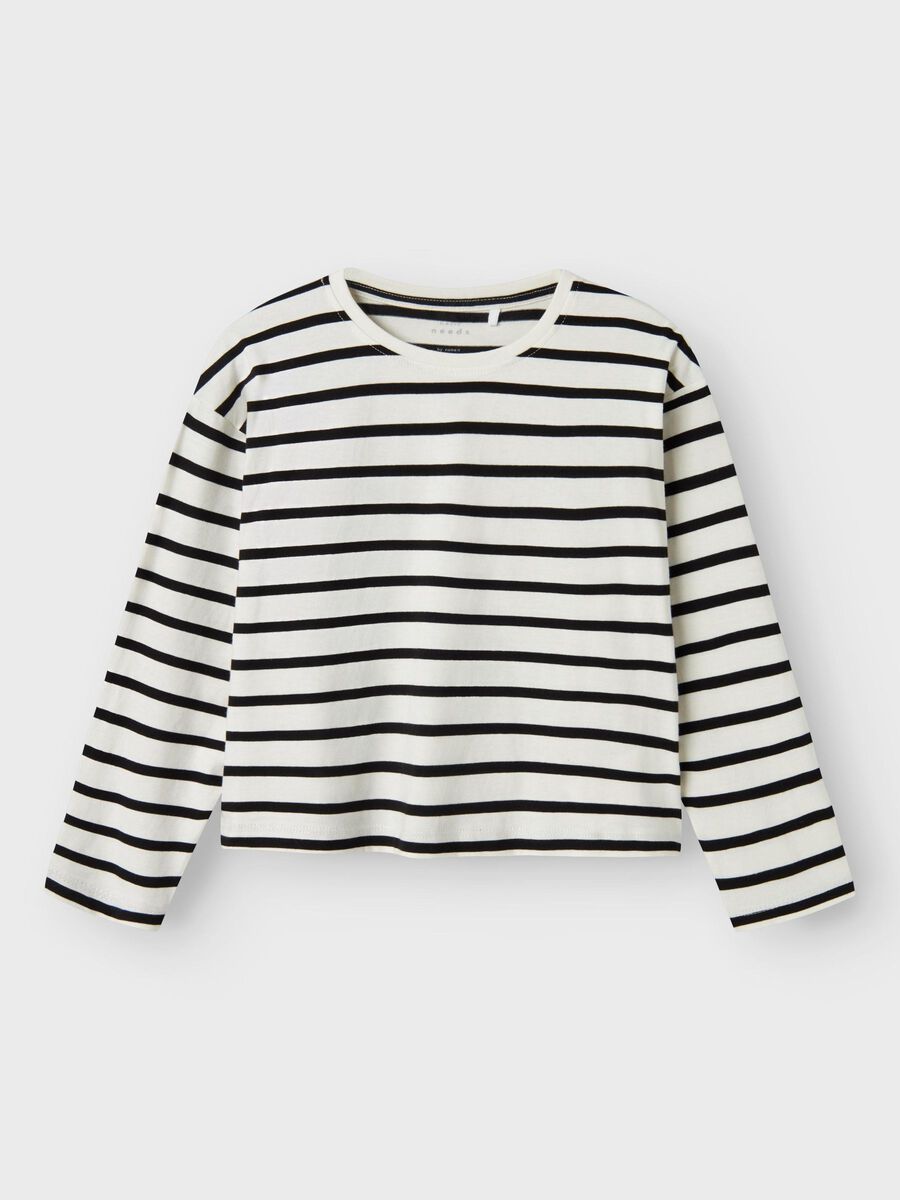 RELAXED FIT TOP MET LANGE MOUWEN