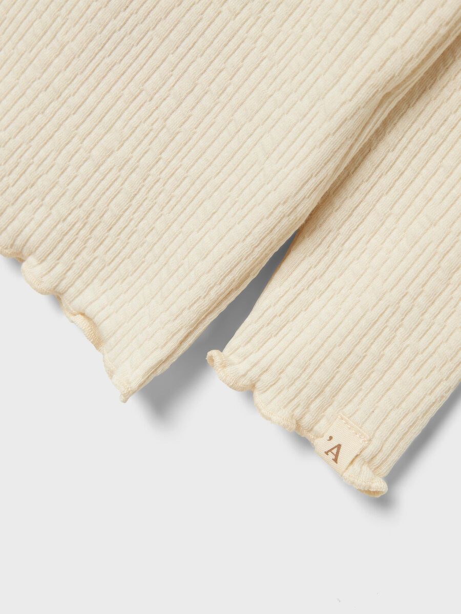 SLIM FIT TOP MET LANGE MOUWEN