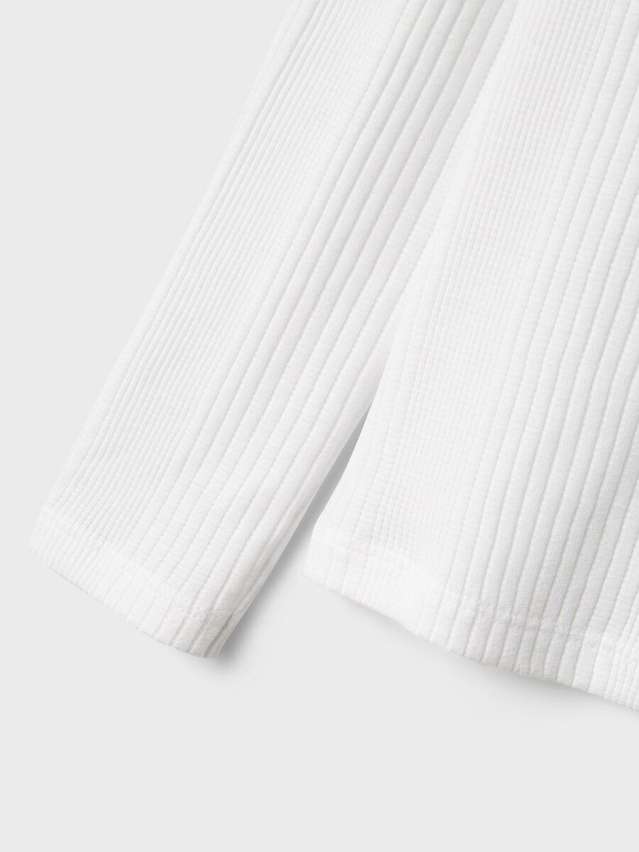 SLIM FIT TOP MET LANGE MOUWEN