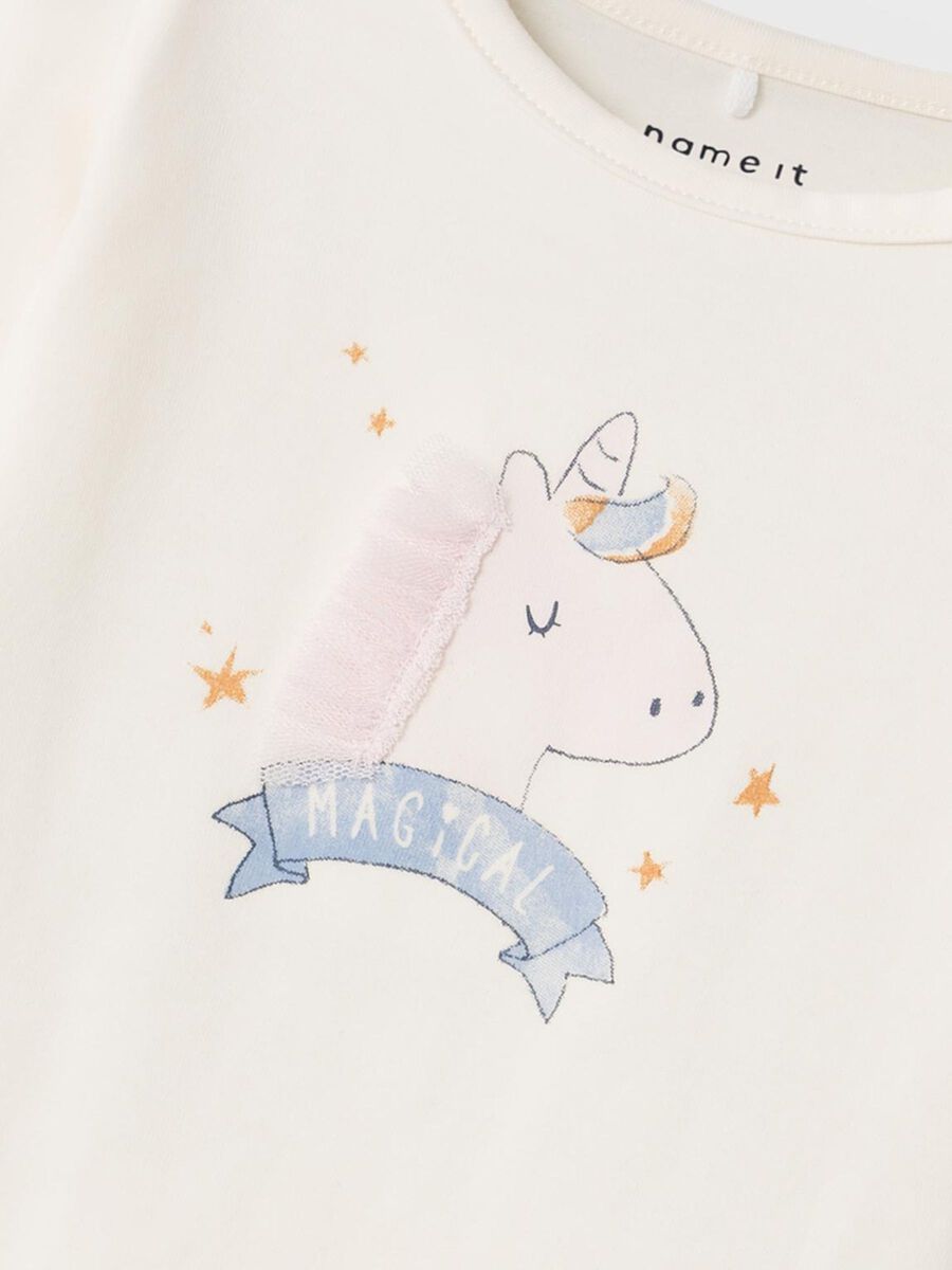 REGULAR FIT TOP MET LANGE MOUWEN