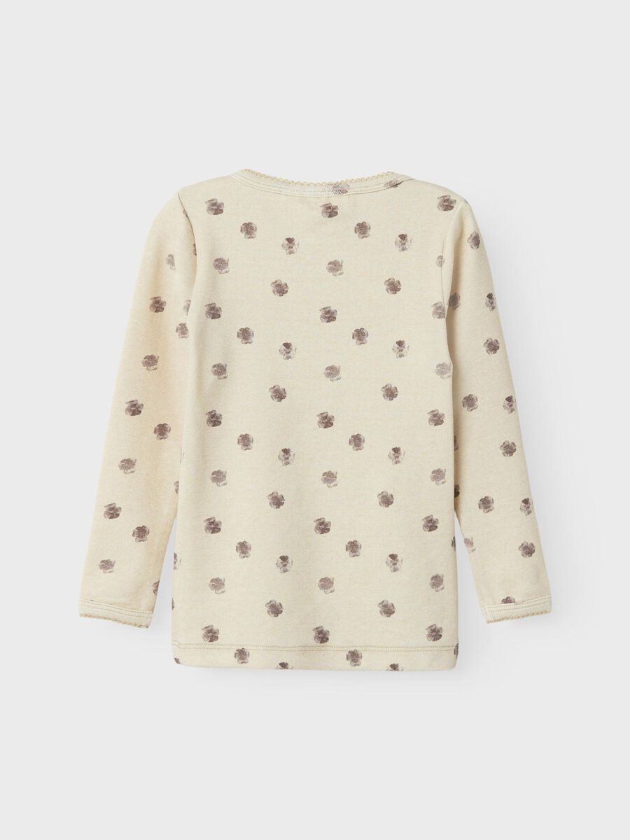 SLIM FIT TOP MET LANGE MOUWEN