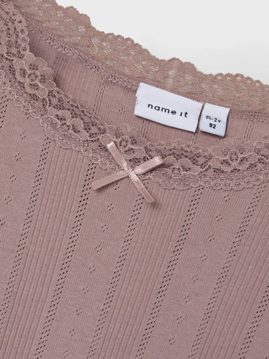 SLIM FIT TOP MET LANGE MOUWEN