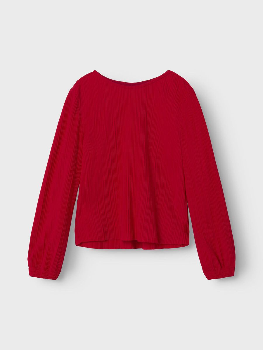 REGULAR FIT TOP MET LANGE MOUWEN