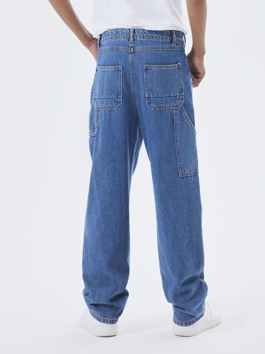 STRAIGHT LEG CARGO JEANS
