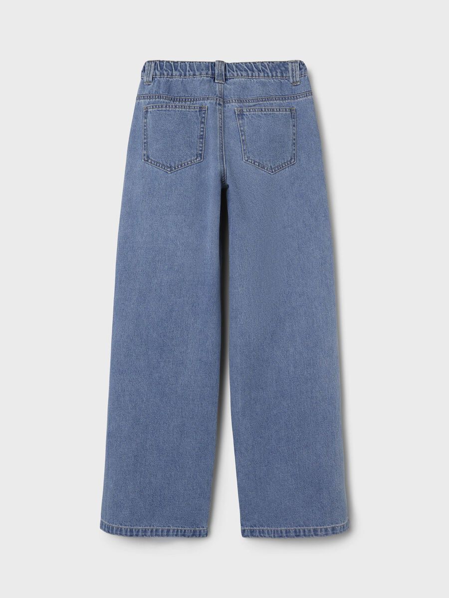 LOW-WAIST WIDE-LEG JEANS