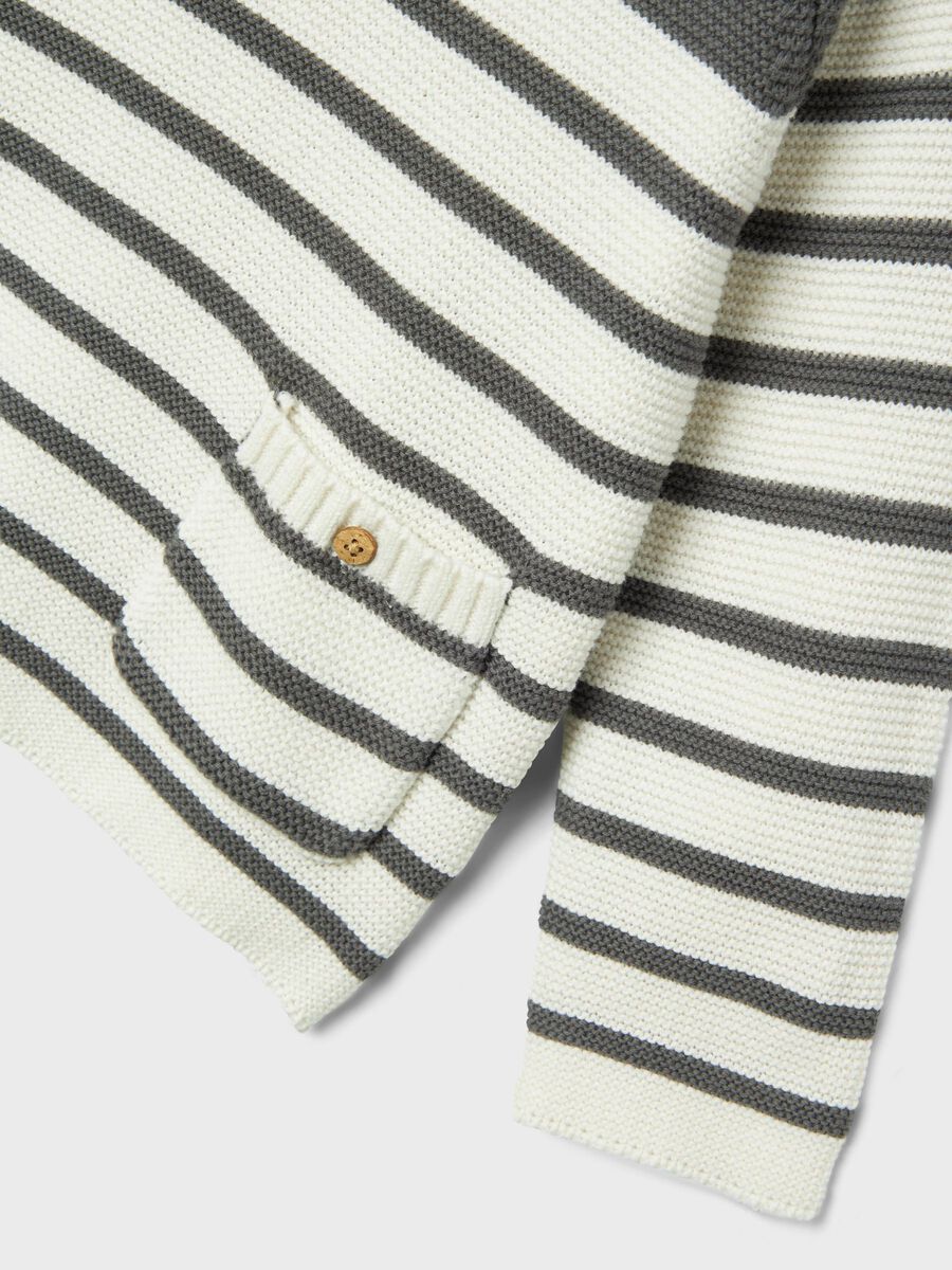 LANGE MOUWEN GEBREIDE TRUI