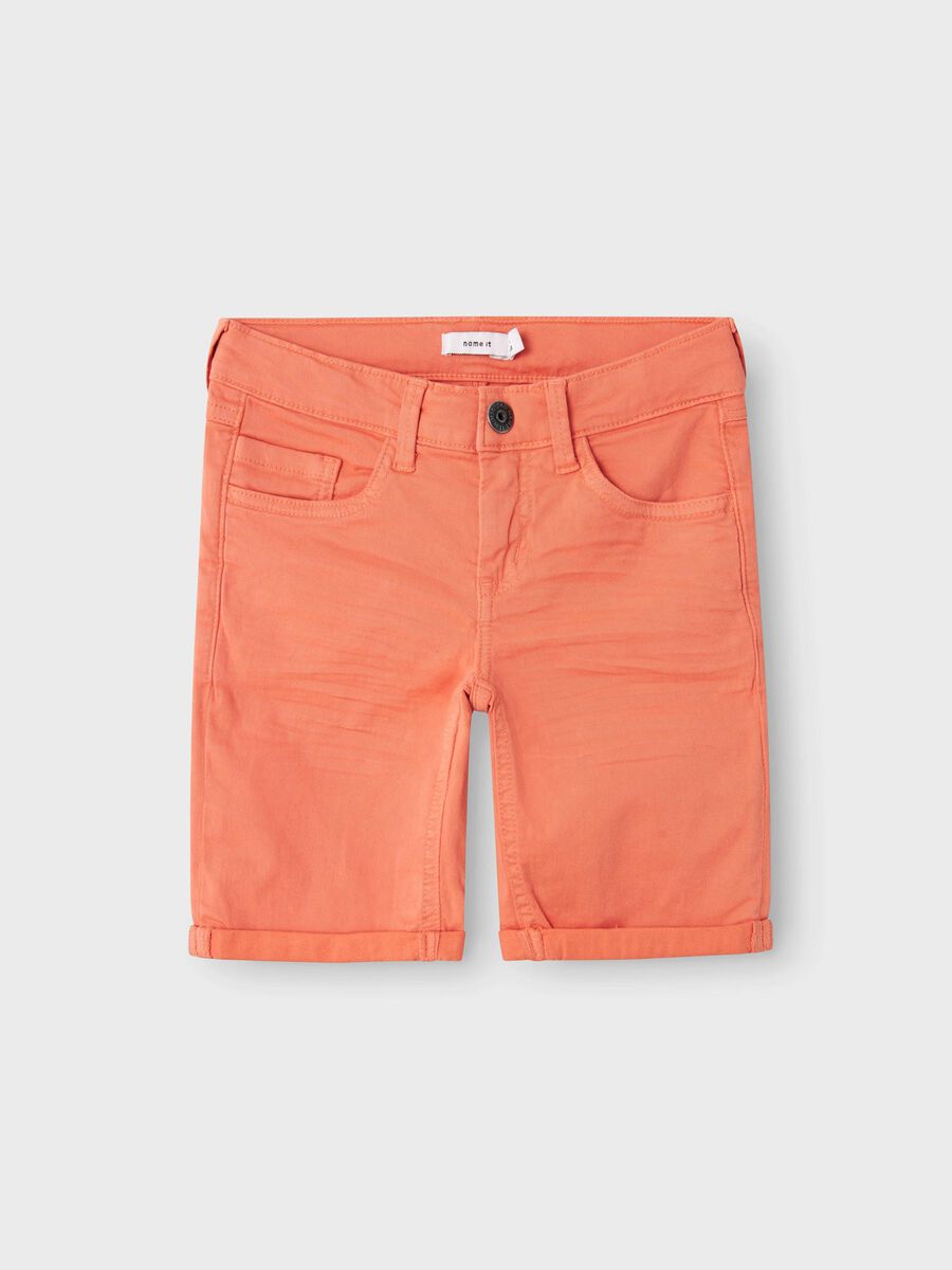 SLIM FIT TWILL SHORTS