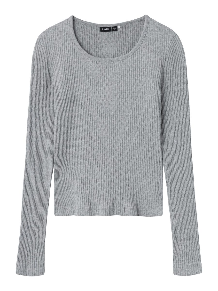 SLIM FIT TOP MET LANGE MOUWEN