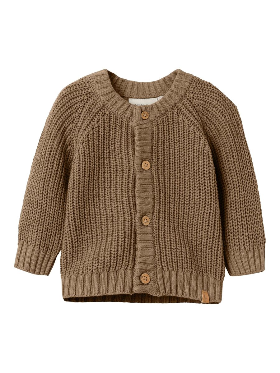 LANGE MOUWEN GEBREIDE TRUI