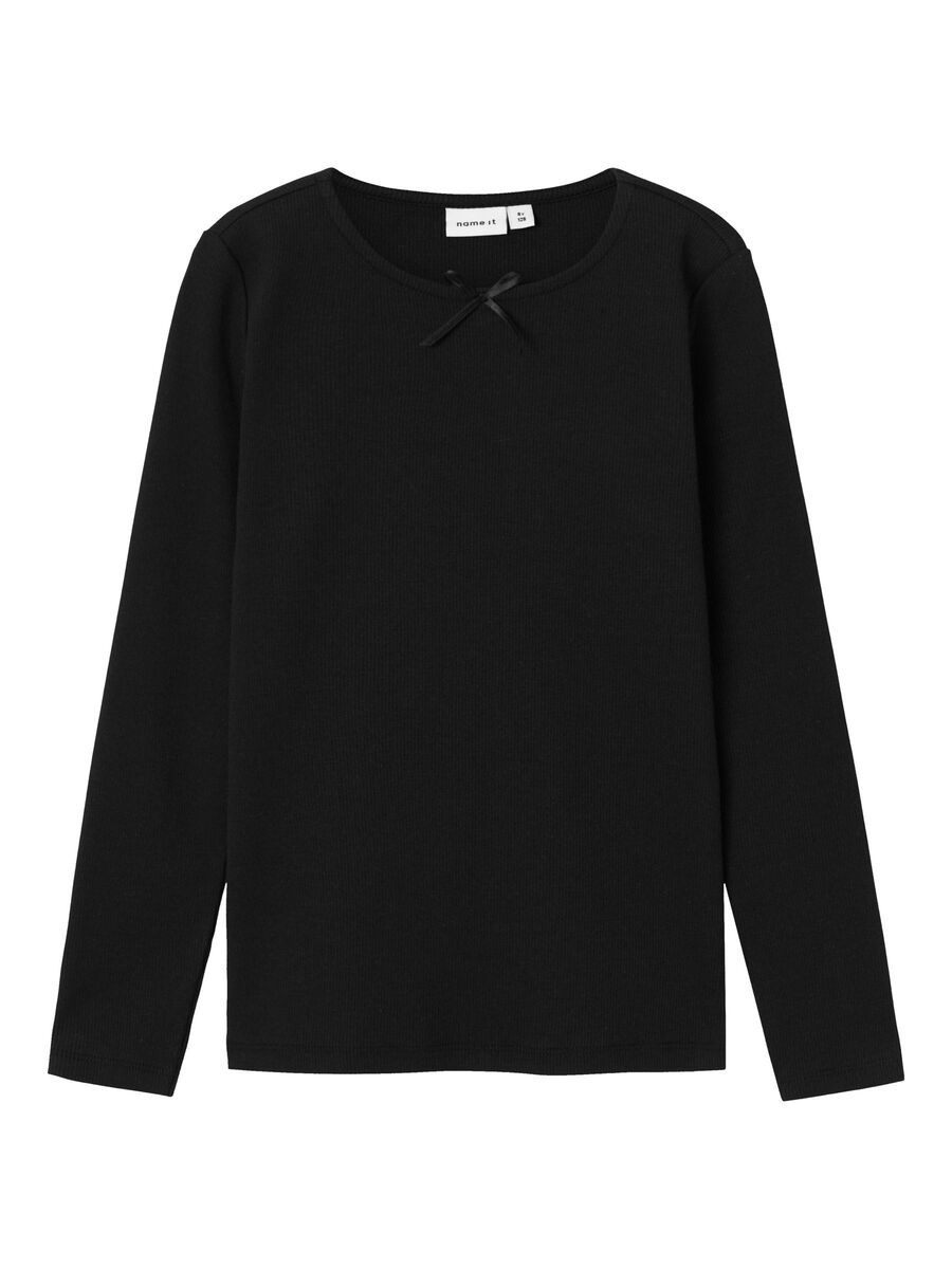 SLIM FIT TOP MET LANGE MOUWEN