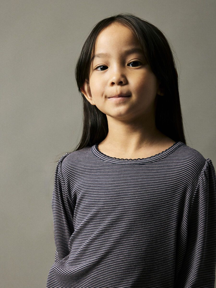 REGULAR FIT TOP MET LANGE MOUWEN