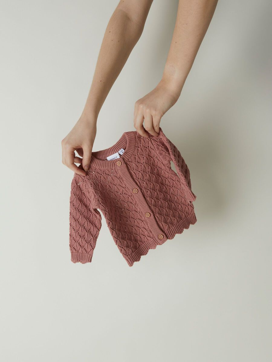 LANGE MOUWEN GEBREID VEST