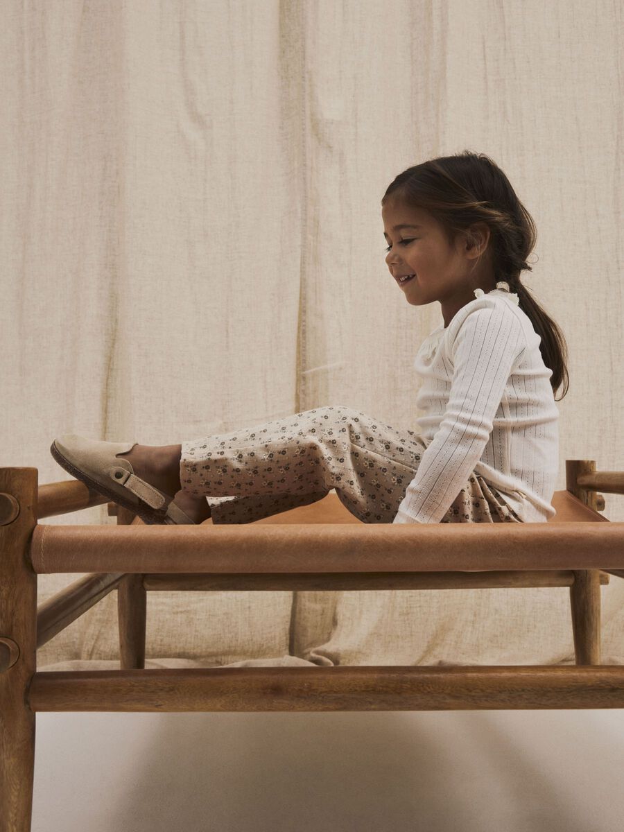 SLIM FIT TOP MET LANGE MOUWEN