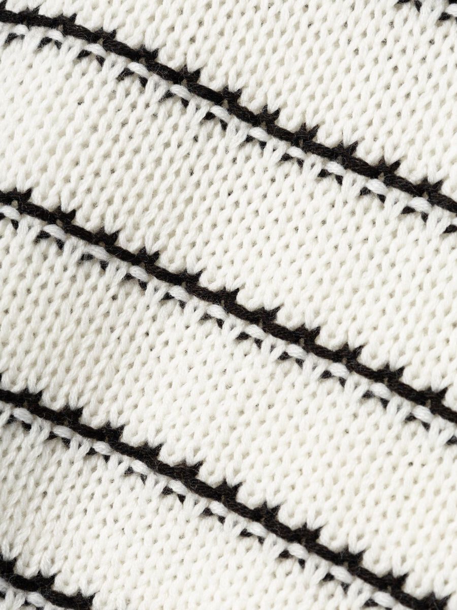 LANGE MOUWEN GEBREIDE TRUI