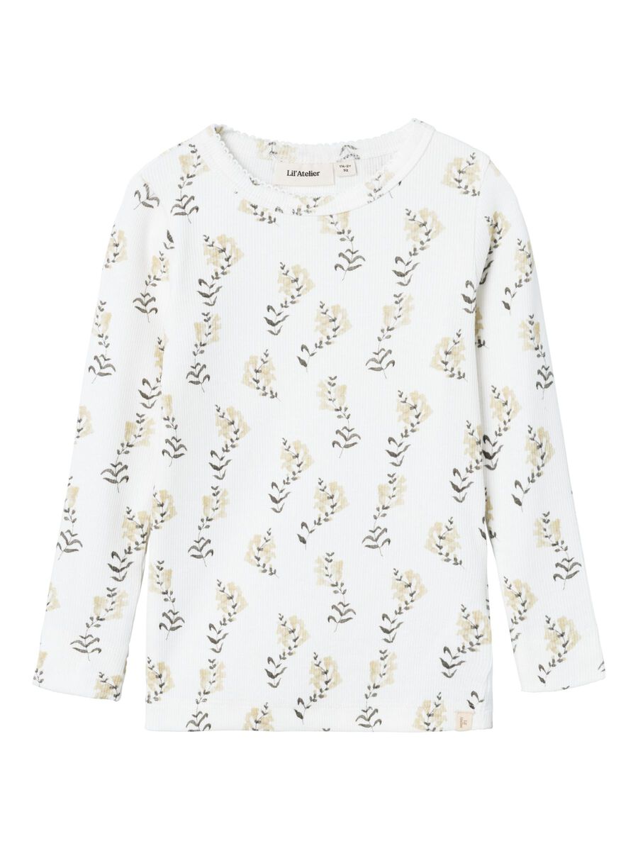 SLIM FIT TOP MET LANGE MOUWEN