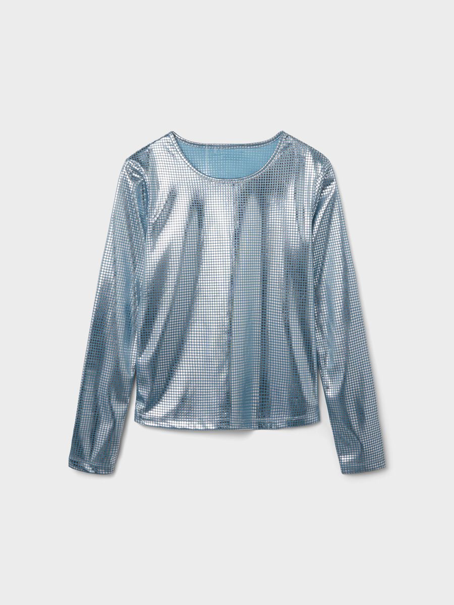 SHINY TOP MET LANGE MOUWEN