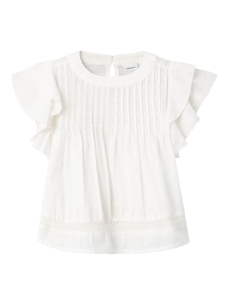 REGULAR FIT TOP MET KAPMOUWEN