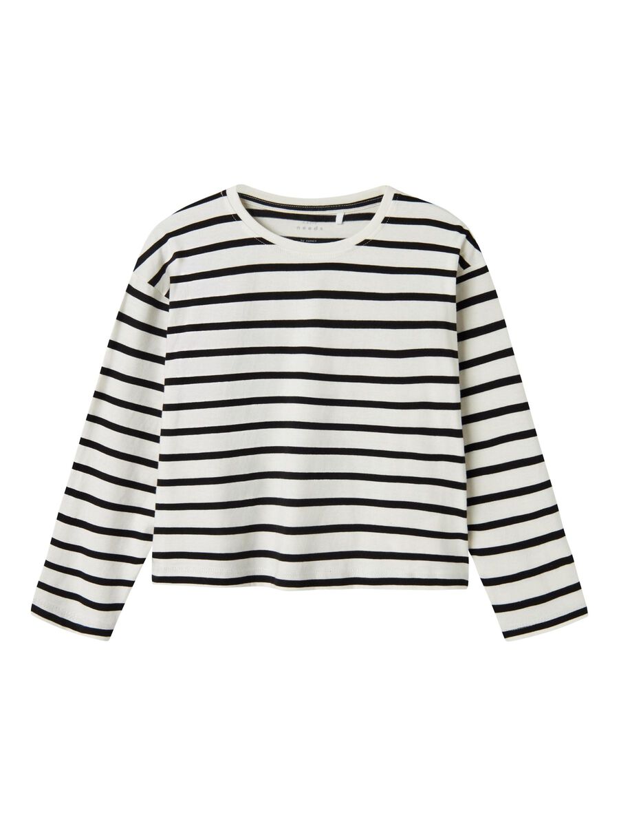 RELAXED FIT TOP MET LANGE MOUWEN