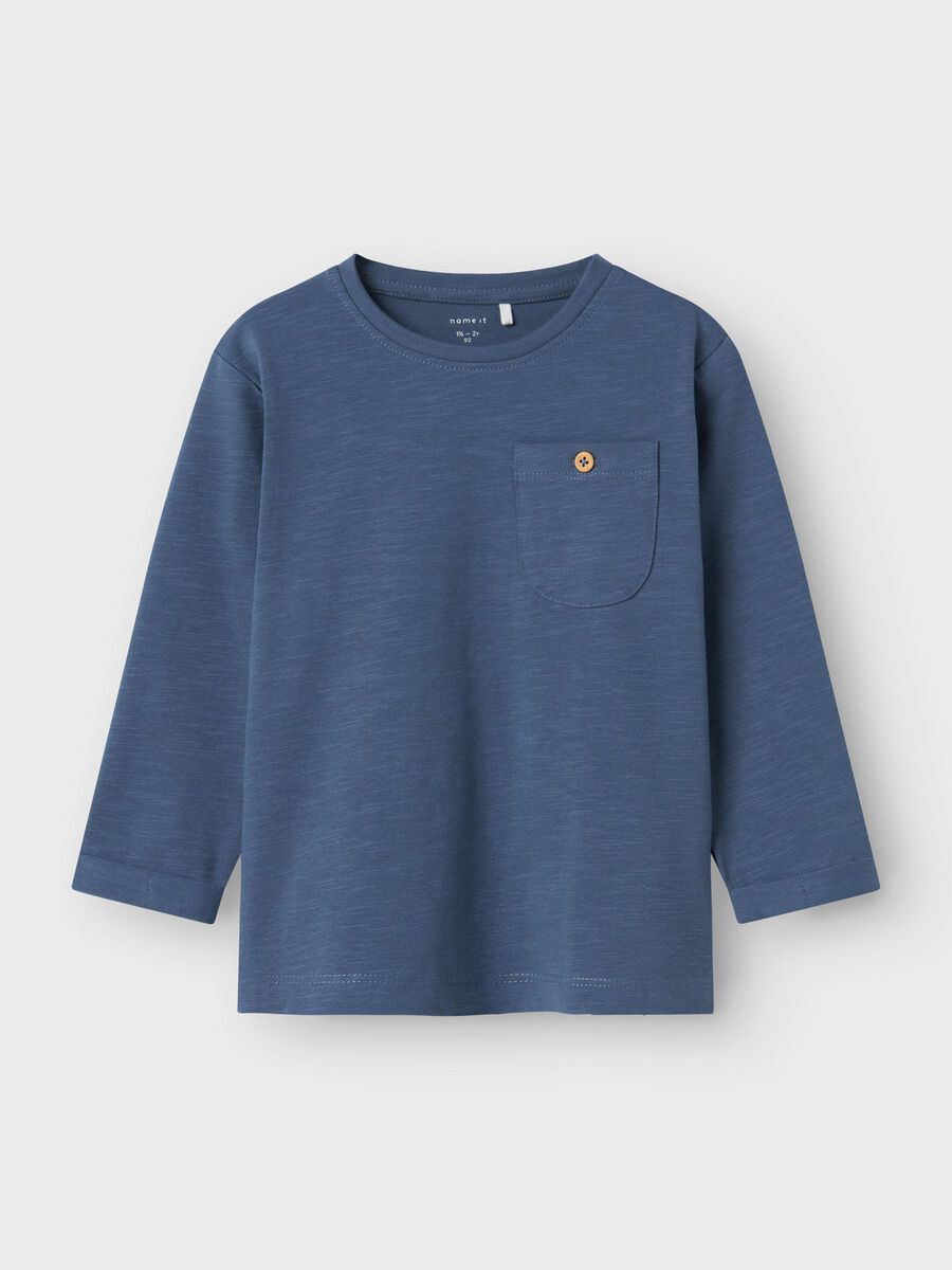 REGULAR FIT TOP MET LANGE MOUWEN