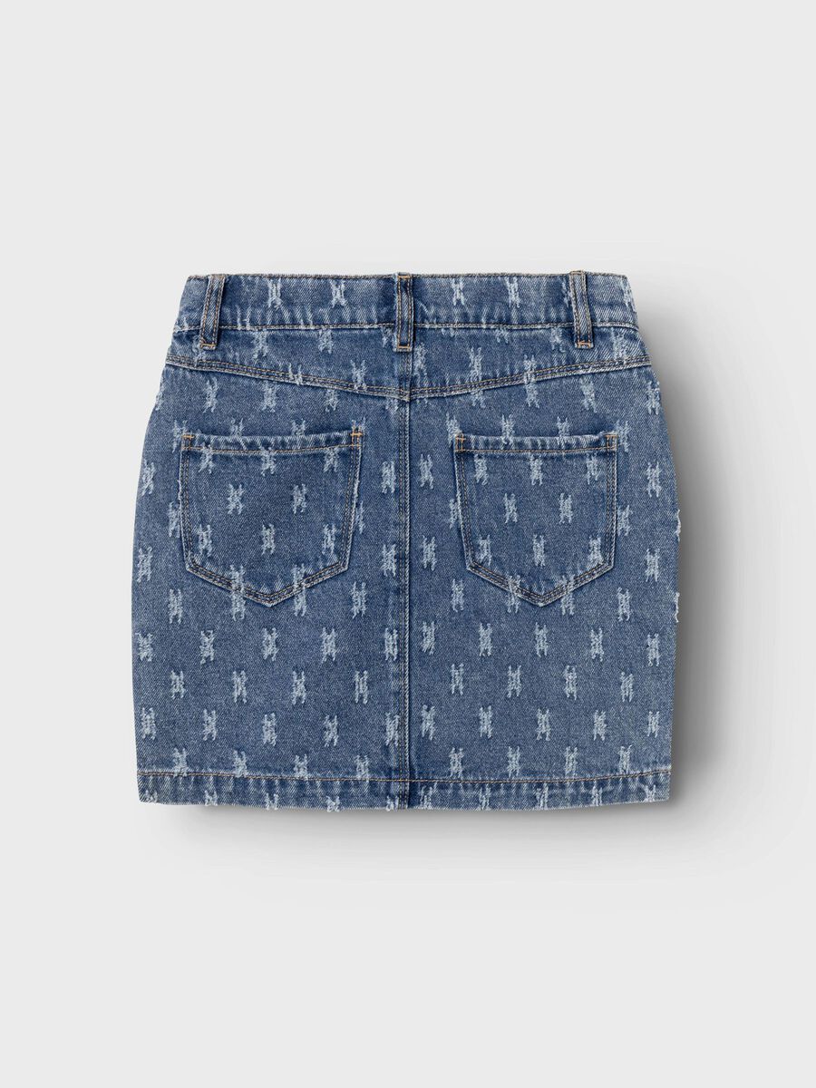 PRINT DENIM ROK