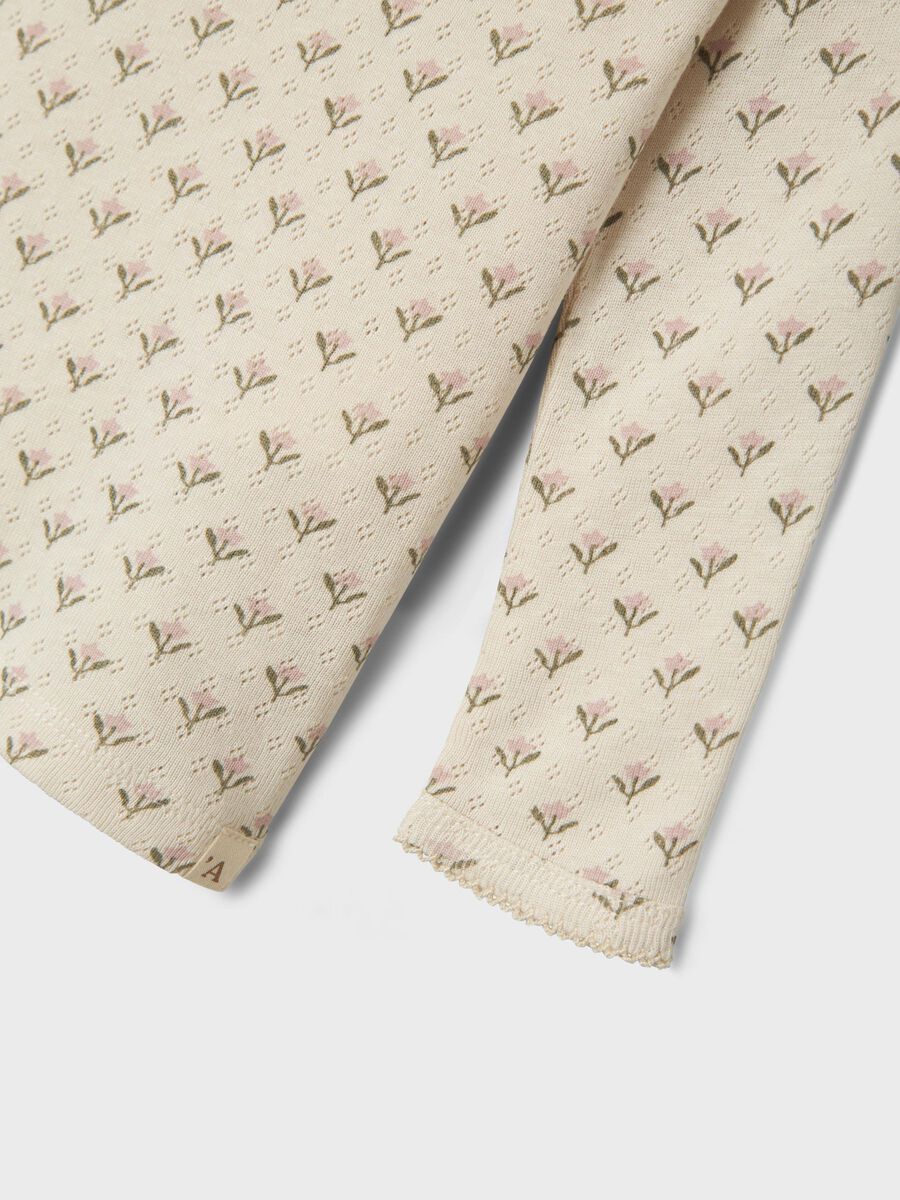 SLIM FIT TOP MET LANGE MOUWEN