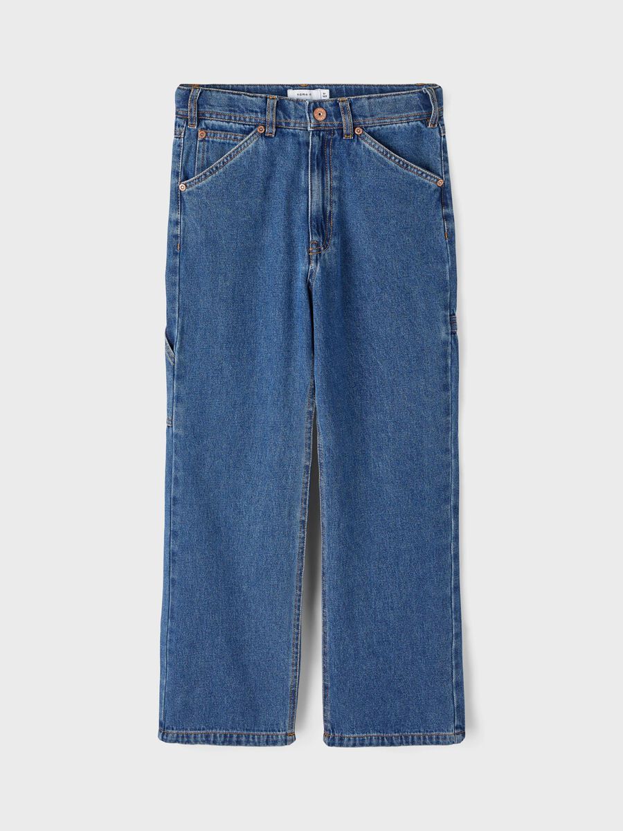 STRAIGHT LEG CARGO JEANS
