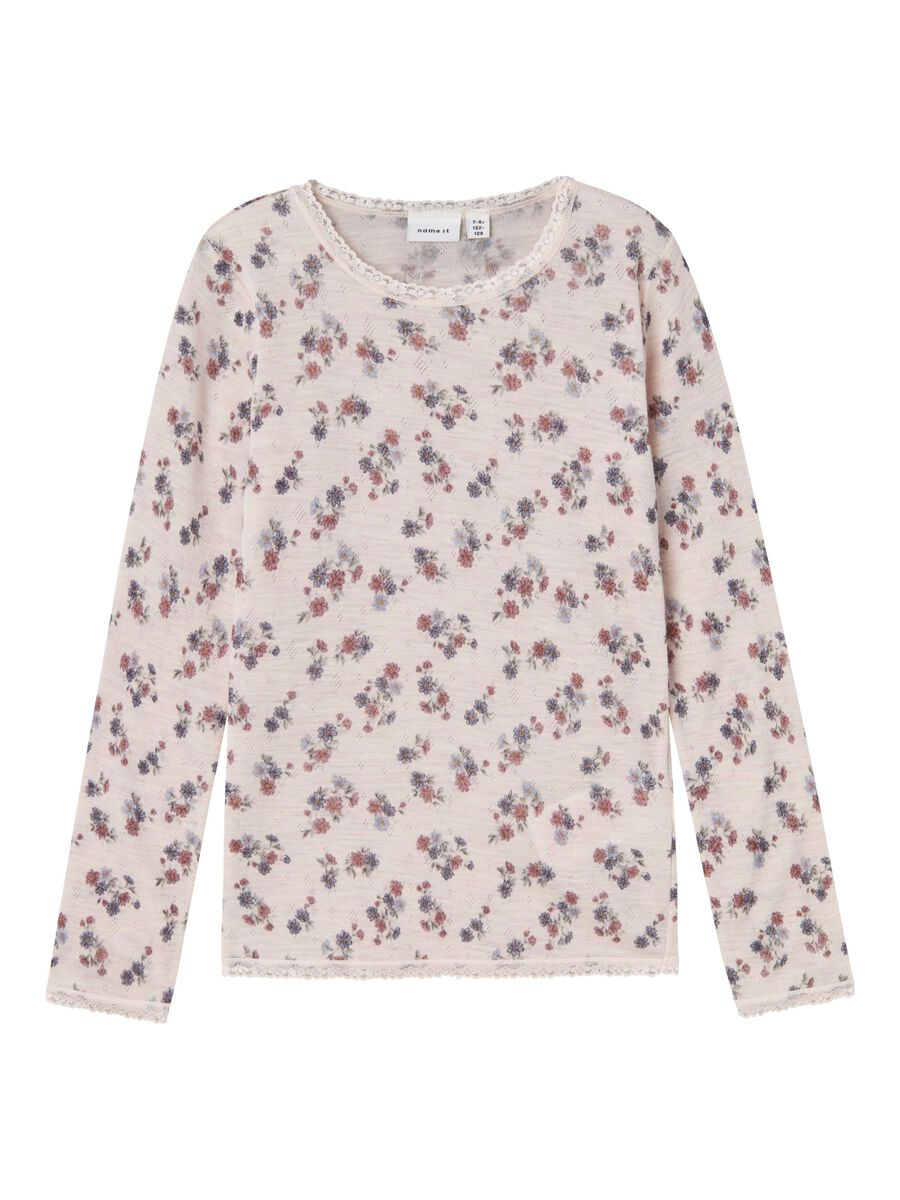 MERINO WOL TOP MET LANGE MOUWEN