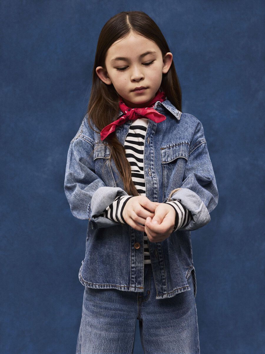 SLIM FIT TOP MET LANGE MOUWEN