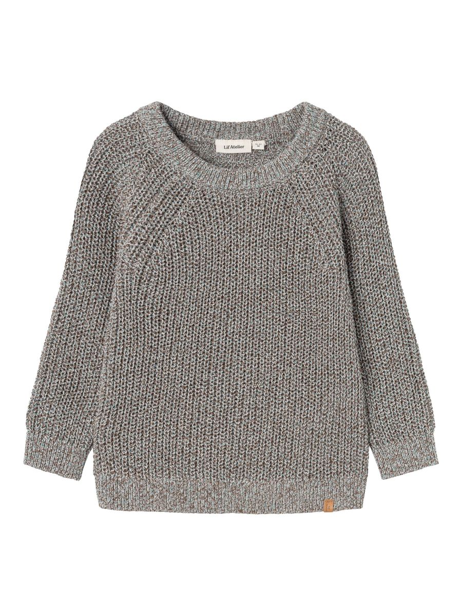 LANGE MOUWEN GEBREIDE TRUI