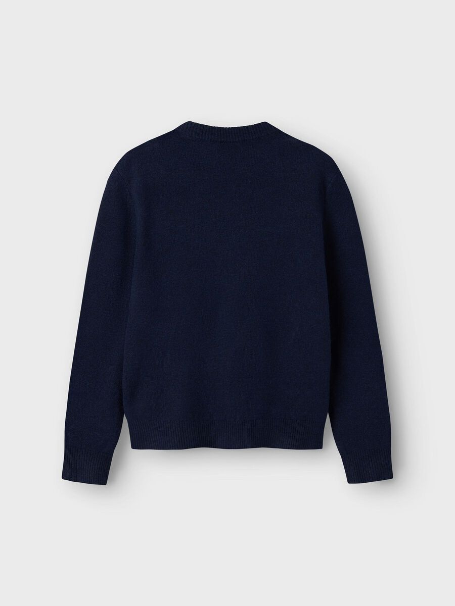 LANGE MOUWEN GEBREIDE TOP