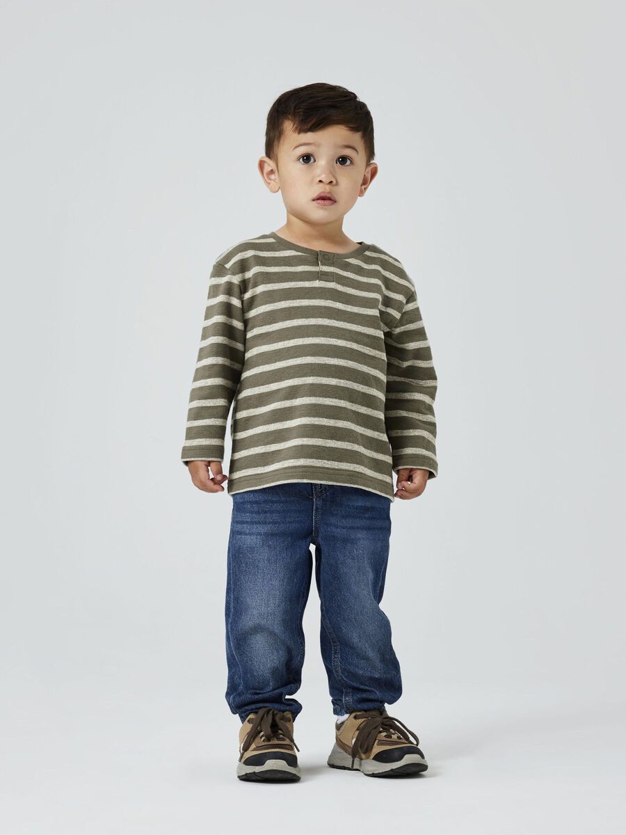 BIOLOGISCH KATOEN TOP MET LANGE MOUWEN