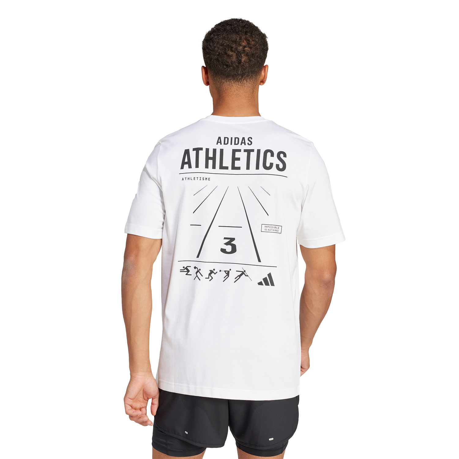 adidas Athlete Maglietta White