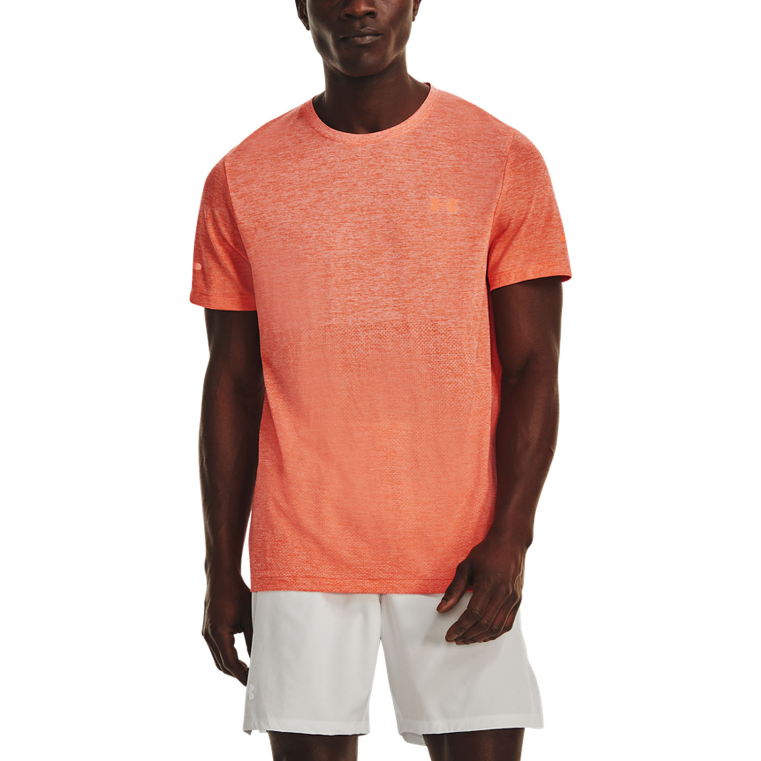Under Armour Seamless Stride Maglietta Frosted Orange/Reflective