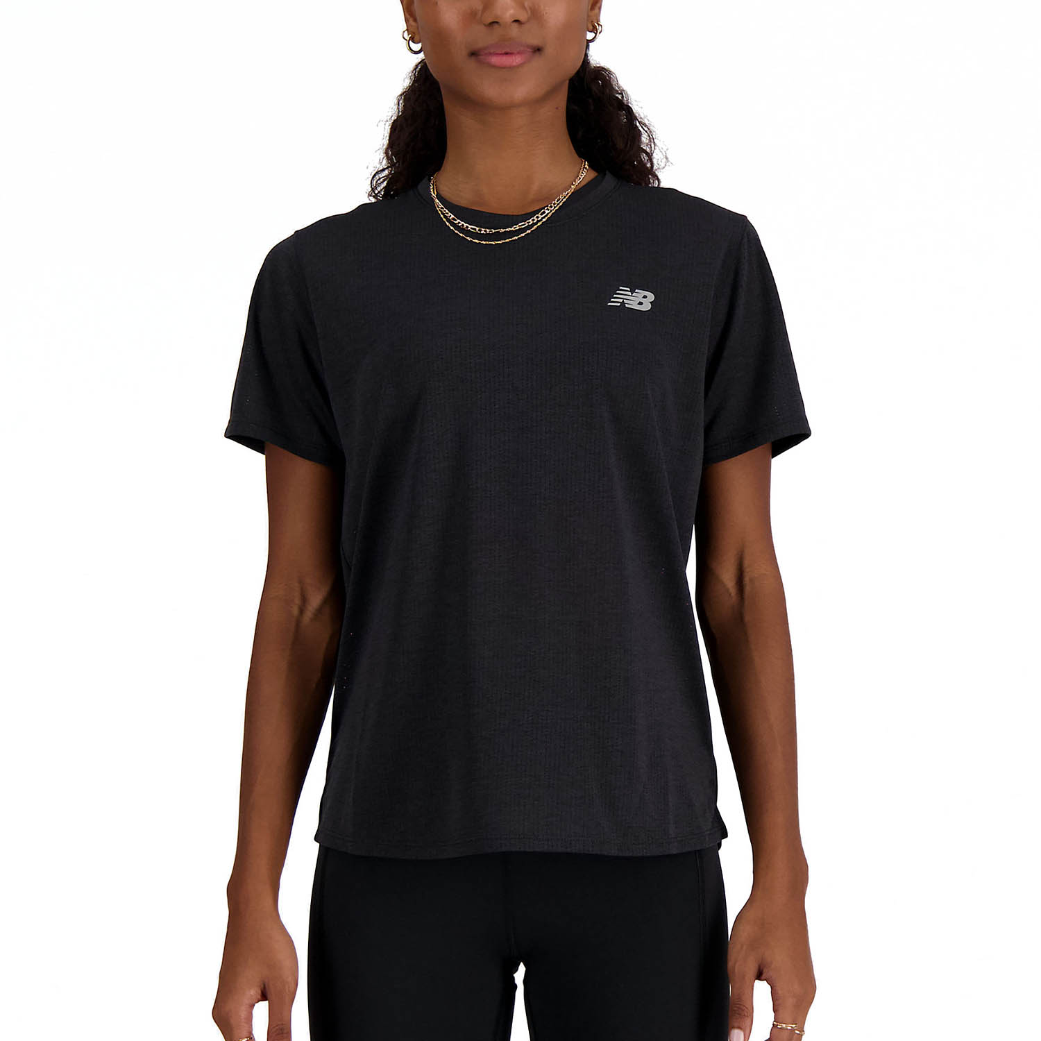 New Balance Athletics Maglietta Black Heather