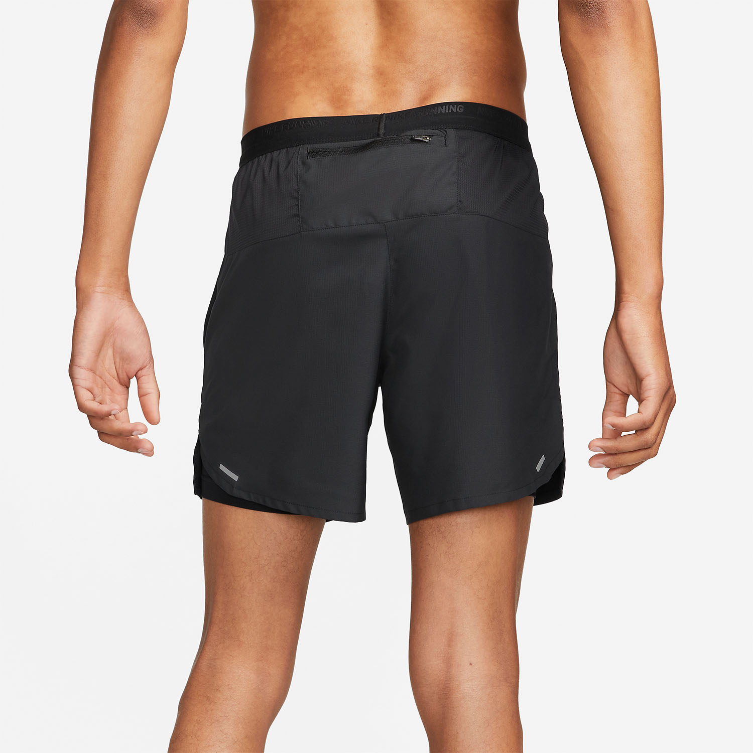 Nike Dri-FIT Stride 2 in 1 7in Pantaloncini Black/Reflective Silver