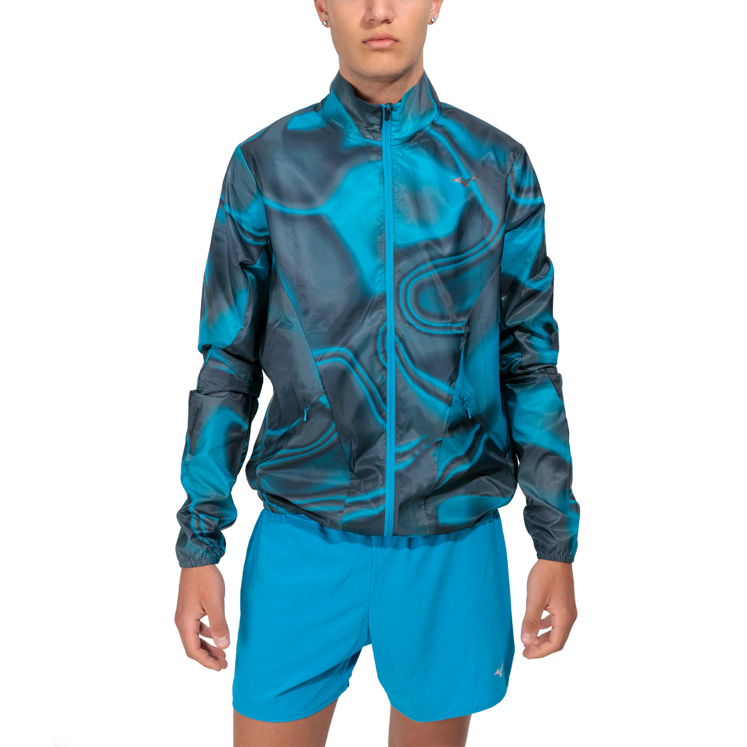 Mizuno Premium Aero Giacca Hawaiian Ocean/Black
