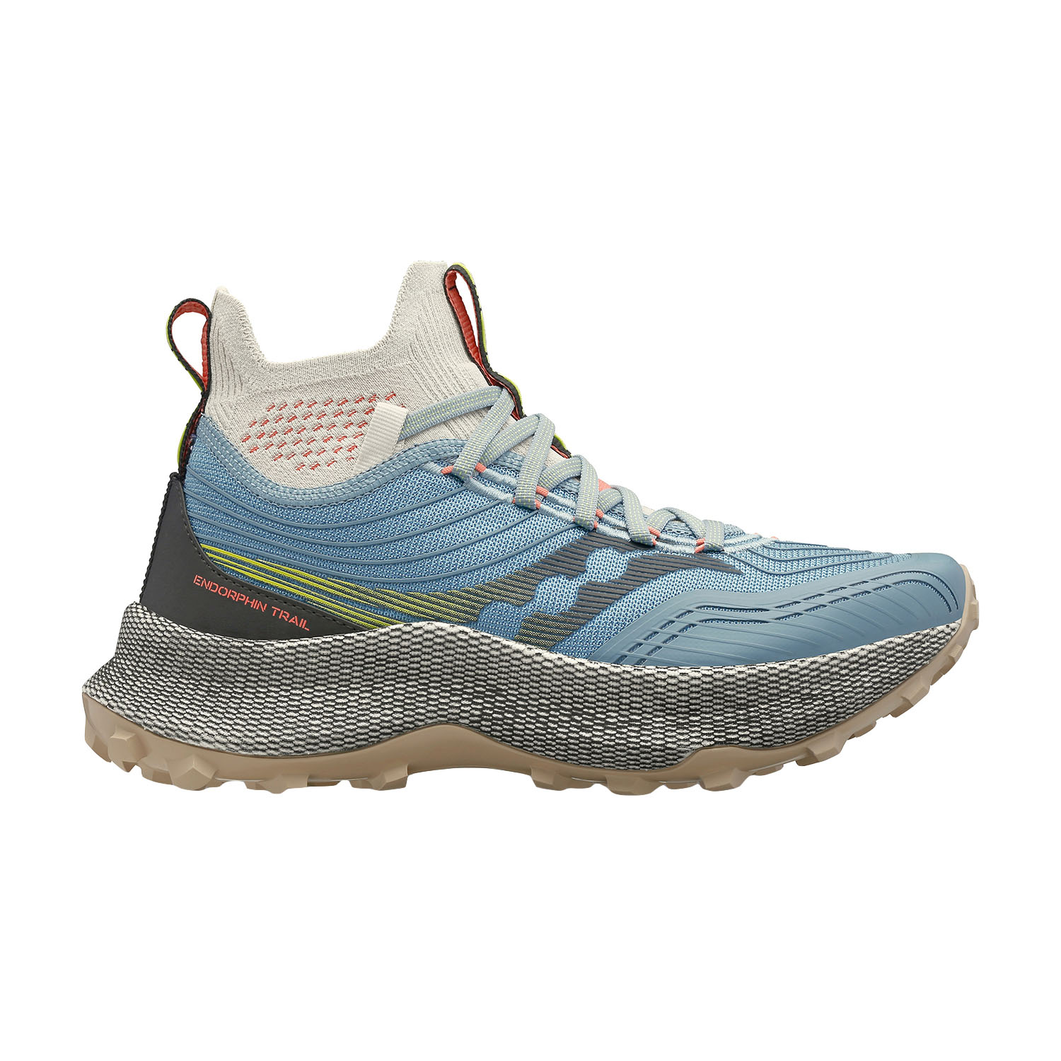 Saucony Endorphin Trail Mid Slate Coral
