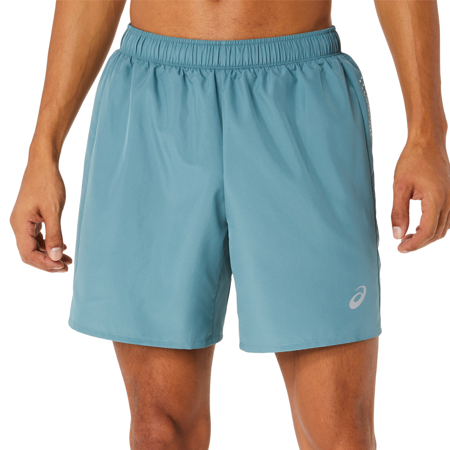Asics Icon 7in Pantaloncini Foggy Teal/Brilliant White