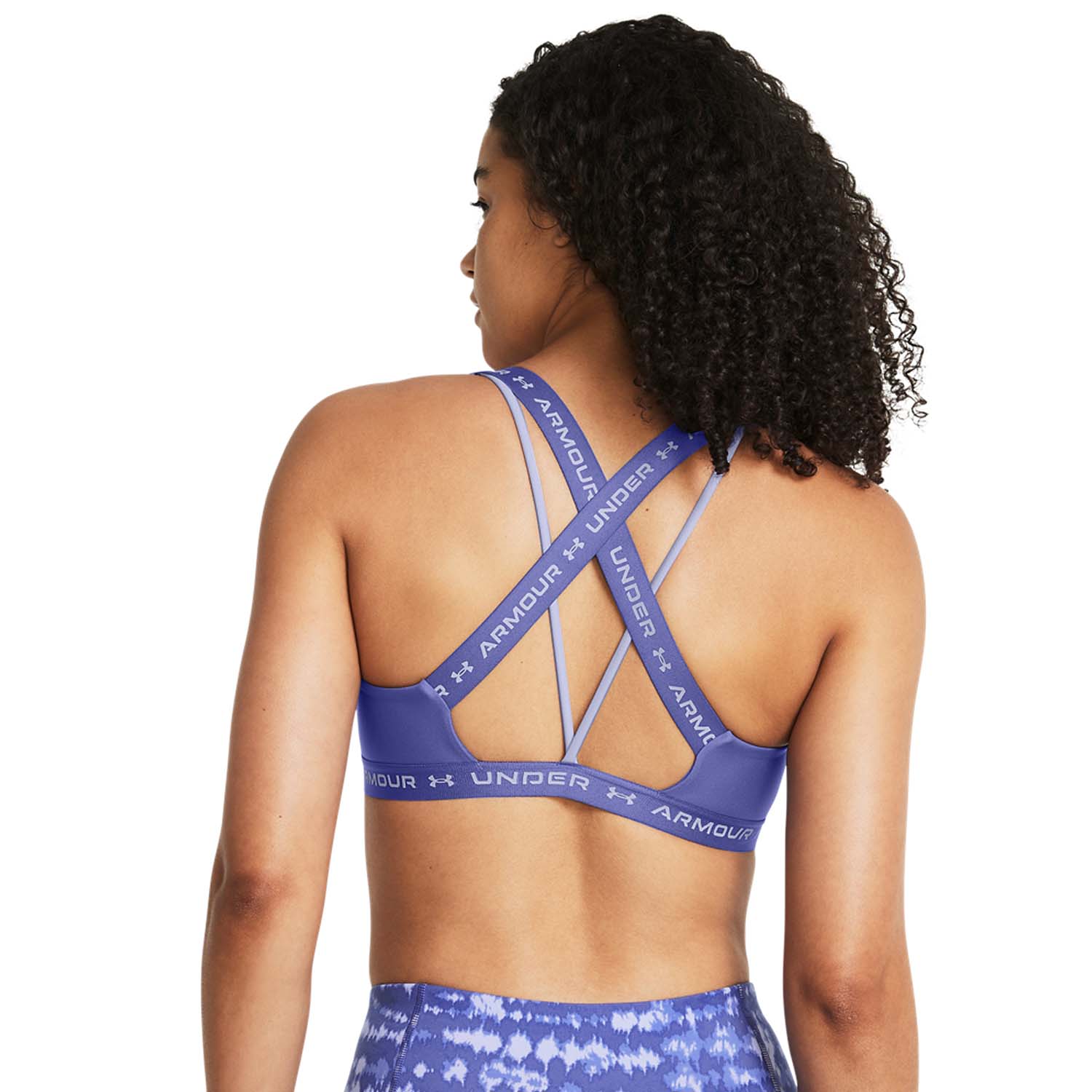 Under Armour Crossback Low Reggiseno Sportivo Starlight/Celeste