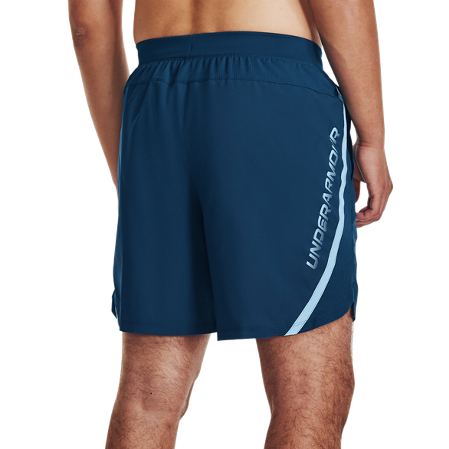 Under Armour Launch Graphic 7in Pantaloncini Varsity Blue