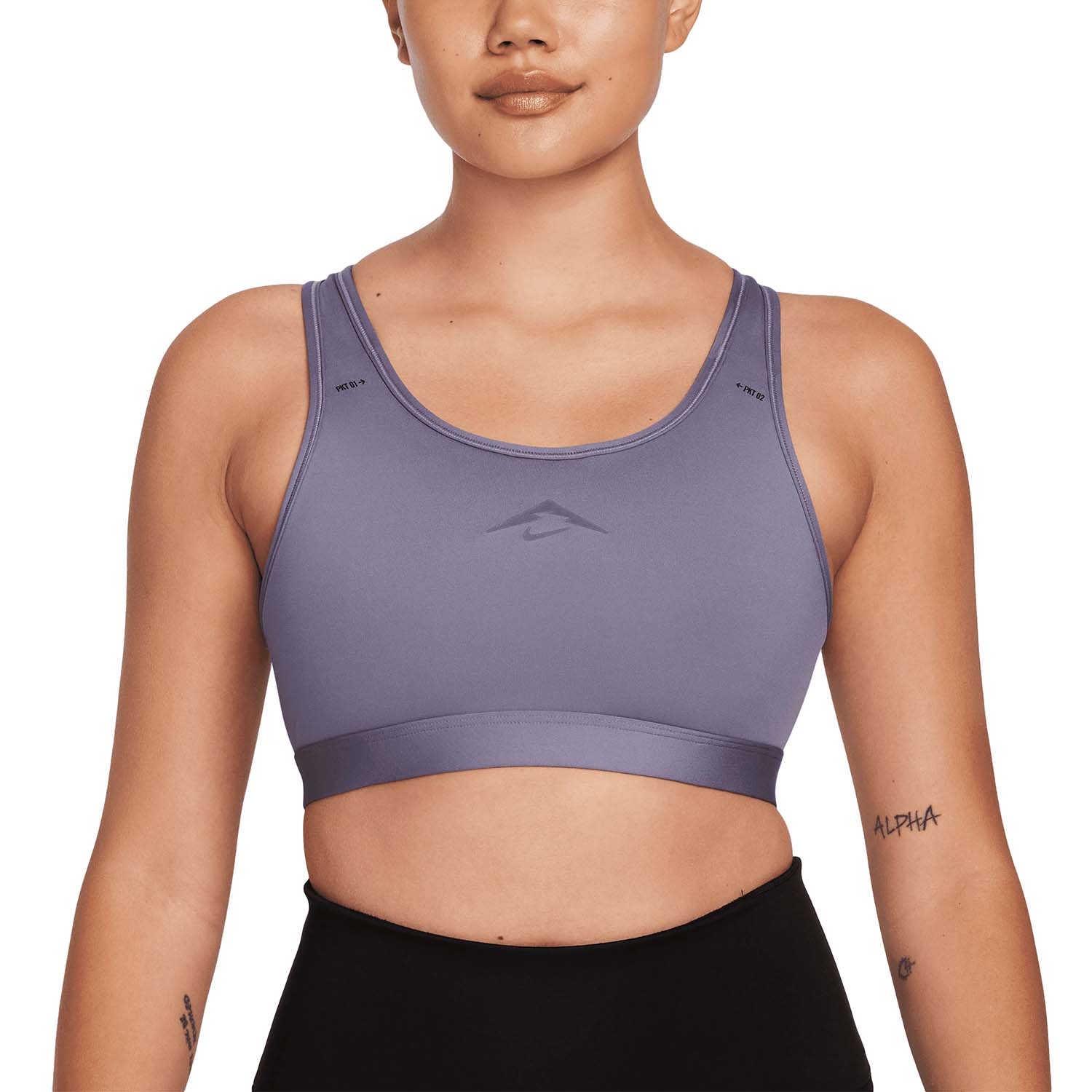 Nike Swoosh Reggiseno Sportivo Daybreak/Violet Mist/Court Purple