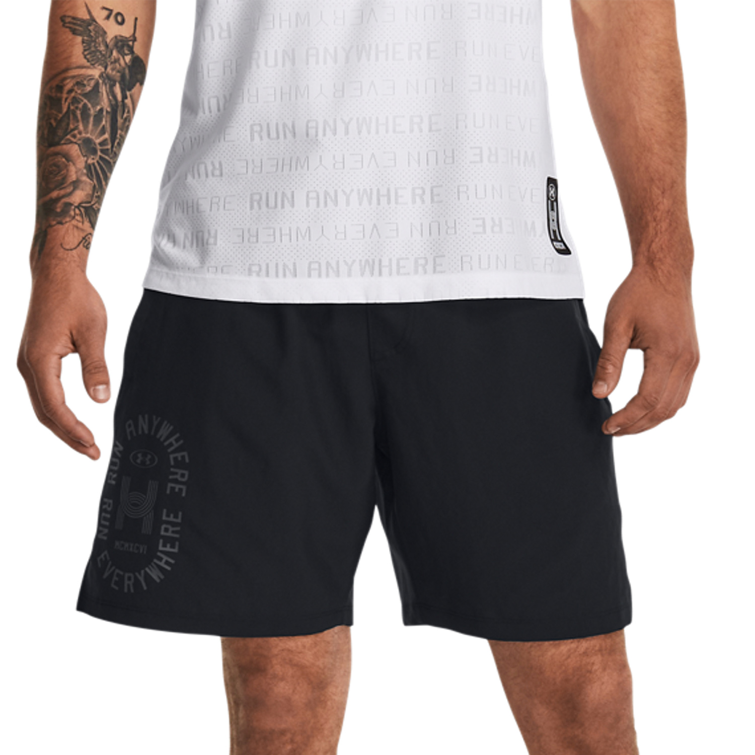 Under Armour Run Everywhere 2 in 1 7in Pantaloncini Black