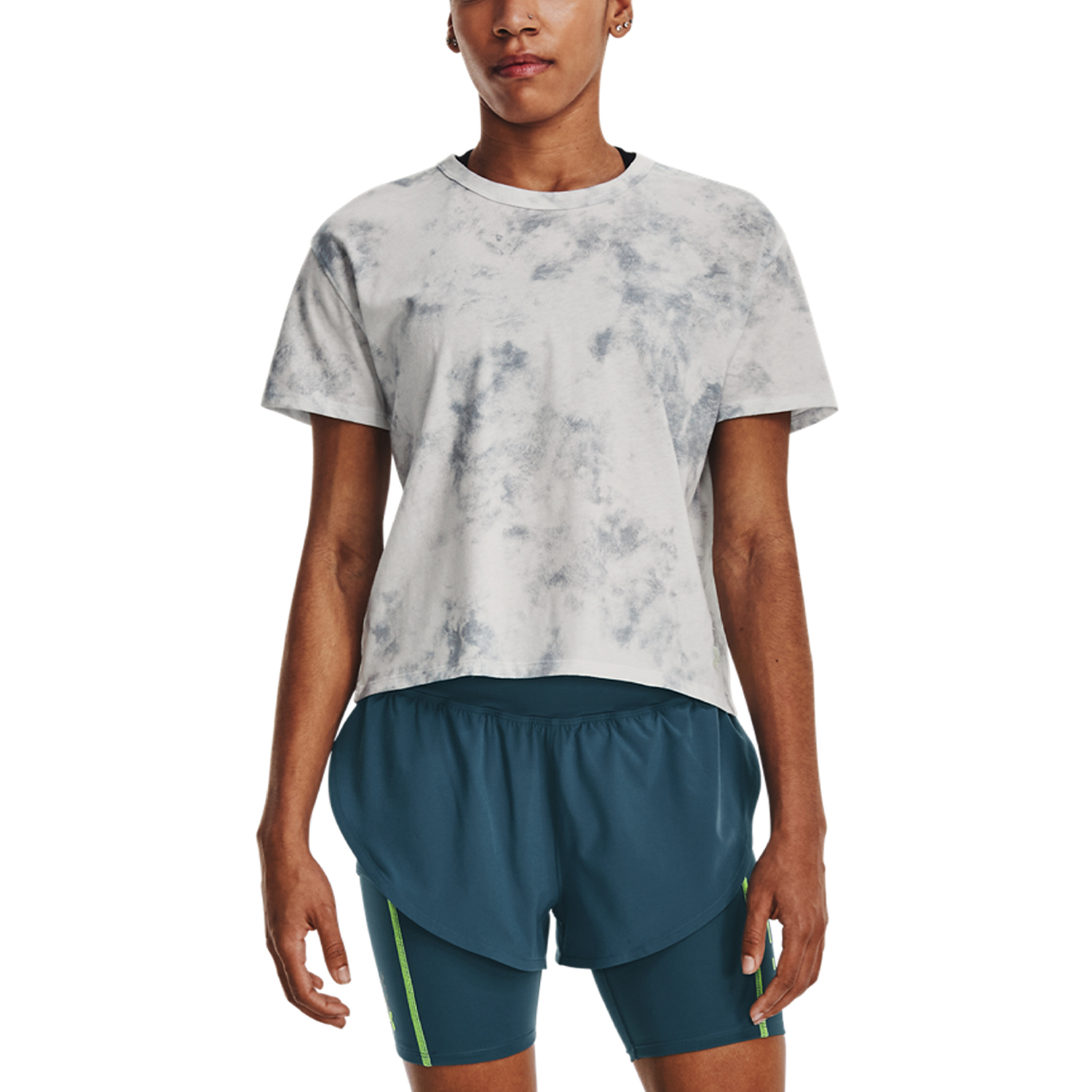 Under Armour Anywhere Graphic Maglietta Gray Mist/Harbor Blue