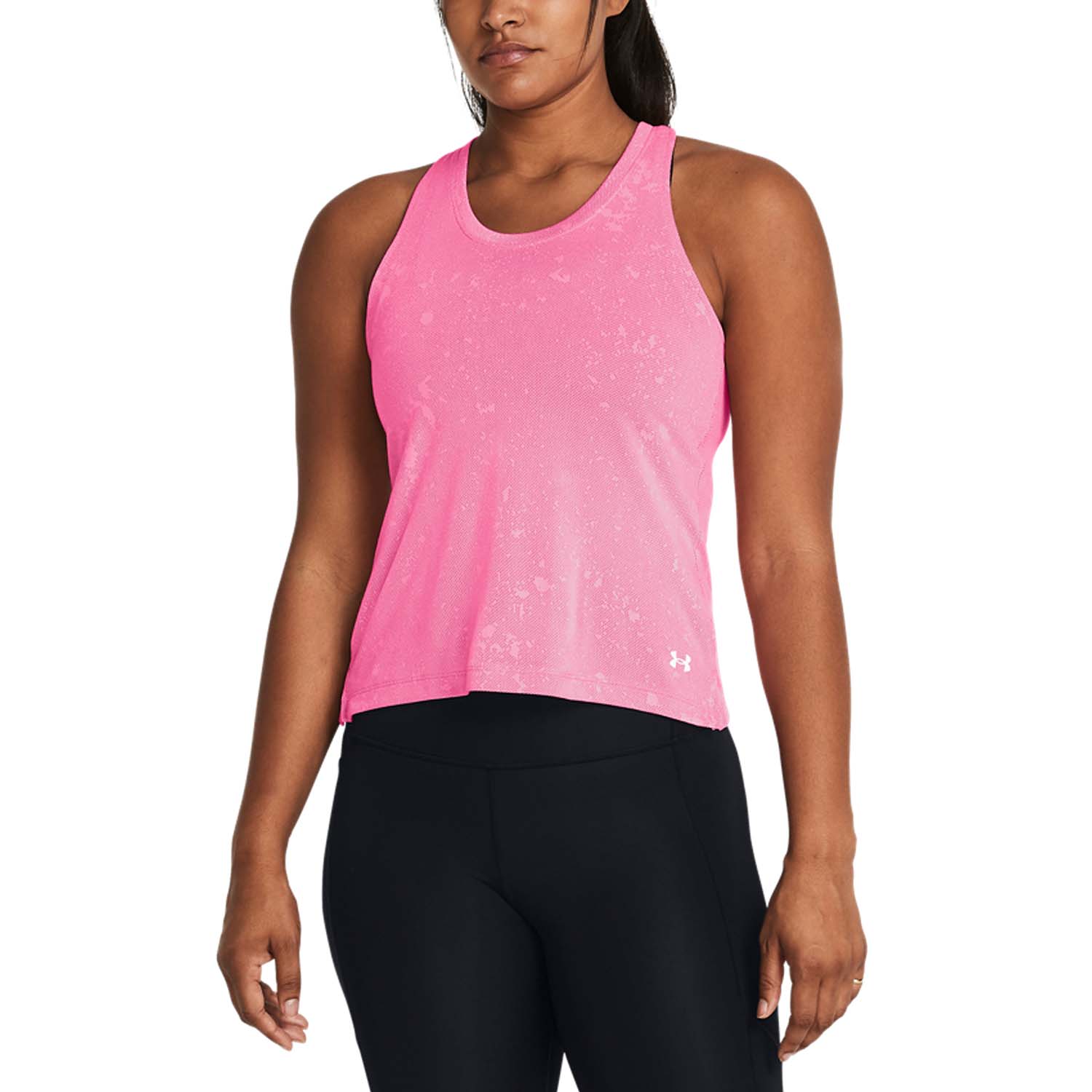 Under Armour Streaker Splatter Canotta Fluo Pink/Reflective