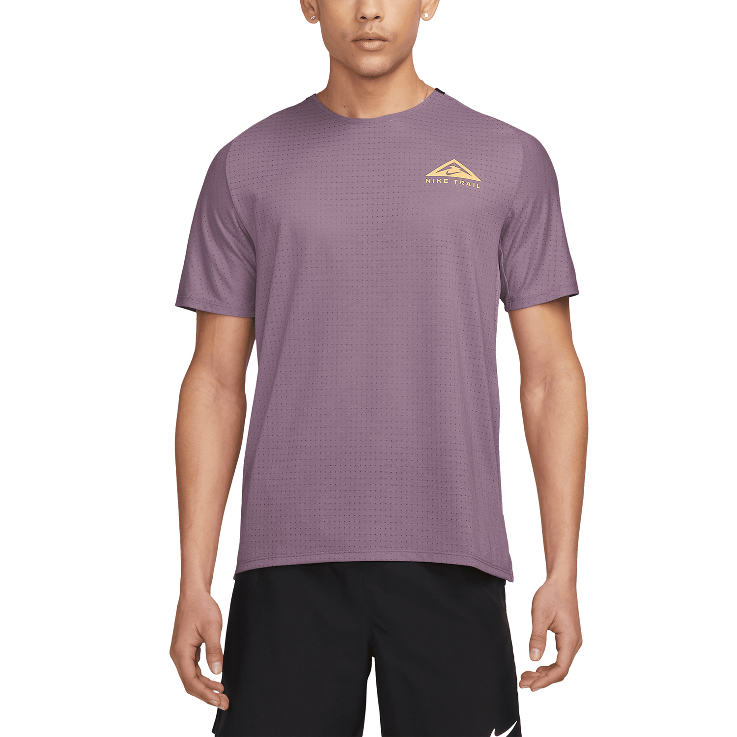 Nike Dri-FIT Solar Chase Maglietta Violet Dust/Melon Tint