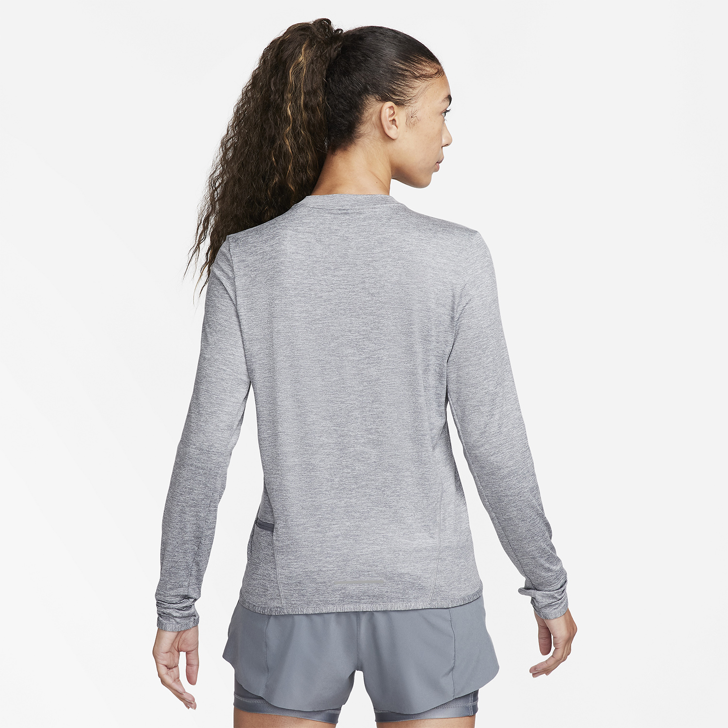Nike Dri-FIT Swift Element UV Maglia Smoke Grey/Reflective Silver